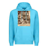 Ocean Blue Jethro Tull Premium Hoodie - linhVisuals