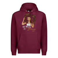 Burgundy black and boujee [tb] Premium Hoodie - linhVisuals
