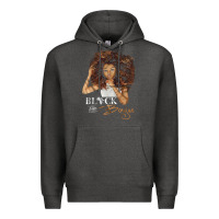 Charcoal Heather black and boujee [tb] Premium Hoodie - linhVisuals
