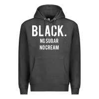 Charcoal Heather black no sugar no cream 02 [tb] Premium Hoodie - linhVisuals