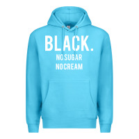 Ocean Blue black no sugar no cream 02 [tb] Premium Hoodie - linhVisuals