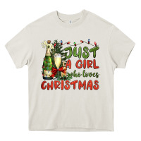 Just A Girl Who Loves Christmas Heavy Core Tee | Teevron
