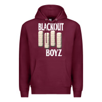 Burgundy blackout boyz black Premium Hoodie - linhVisuals
