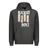 Charcoal Heather blackout boyz black Premium Hoodie - linhVisuals