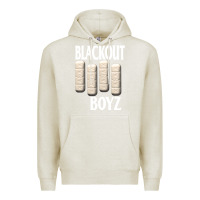 Oatmeal Heather blackout boyz black Premium Hoodie - linhVisuals