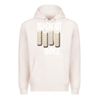 Pale Pink blackout boyz black Premium Hoodie - linhVisuals
