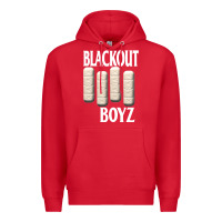 Red blackout boyz black Premium Hoodie - linhVisuals