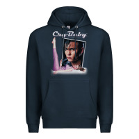 Navy cry baby title Premium Hoodie - linhVisuals