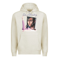 Oatmeal Heather cry baby title Premium Hoodie - linhVisuals