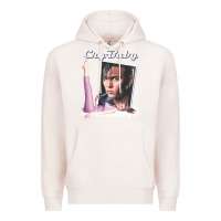 Pale Pink cry baby title Premium Hoodie - linhVisuals