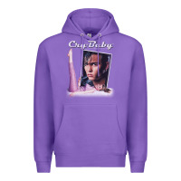 Purple cry baby title Premium Hoodie - linhVisuals