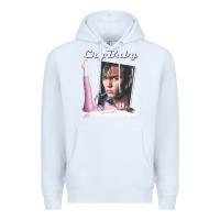 White cry baby title Premium Hoodie - linhVisuals