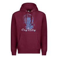 Burgundy cry baby king cry baby Premium Hoodie - linhVisuals