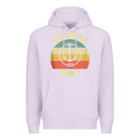 Lilac mens funny boating shirt but did we sink rope anchor boat captain tank Premium Hoodie - linhVisuals