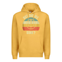 Mustard mens funny boating shirt but did we sink rope anchor boat captain tank Premium Hoodie - linhVisuals