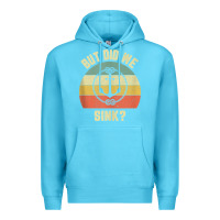 Ocean Blue mens funny boating shirt but did we sink rope anchor boat captain tank Premium Hoodie - linhVisuals
