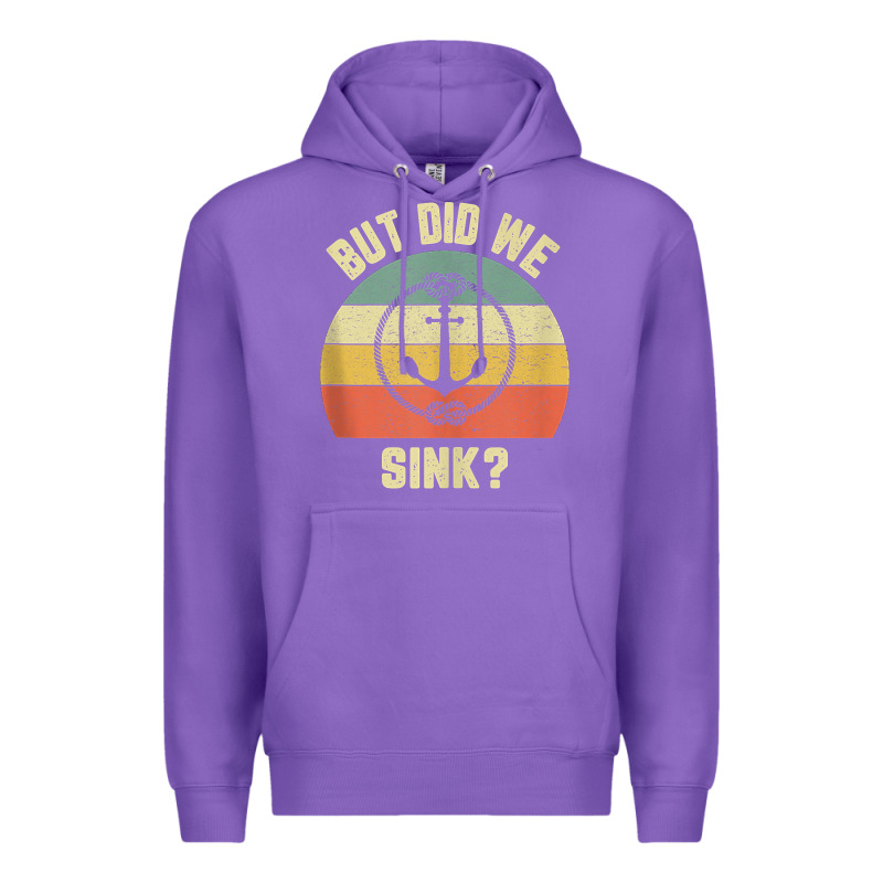 Mens Funny Boating Shirt But Did We Sink Rope Anchor Boat Captain Tank Premium Hoodie by linhVisuals | Teevron