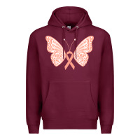 Burgundy gynecologic cancer support t  shirt gynecological cancer awareness pea Premium Hoodie - linhVisuals