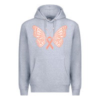Heather Grey gynecologic cancer support t  shirt gynecological cancer awareness pea Premium Hoodie - linhVisuals