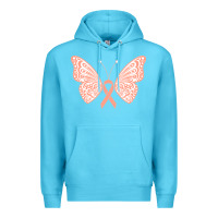 Ocean Blue gynecologic cancer support t  shirt gynecological cancer awareness pea Premium Hoodie - linhVisuals