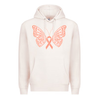 Pale Pink gynecologic cancer support t  shirt gynecological cancer awareness pea Premium Hoodie - linhVisuals