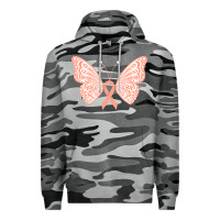 Slate Camo gynecologic cancer support t  shirt gynecological cancer awareness pea Premium Hoodie - linhVisuals