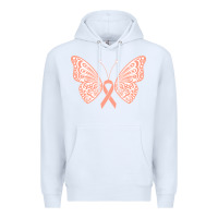 White gynecologic cancer support t  shirt gynecological cancer awareness pea Premium Hoodie - linhVisuals