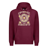 Burgundy cherokee native american and proud of t shirt Premium Hoodie - linhVisuals