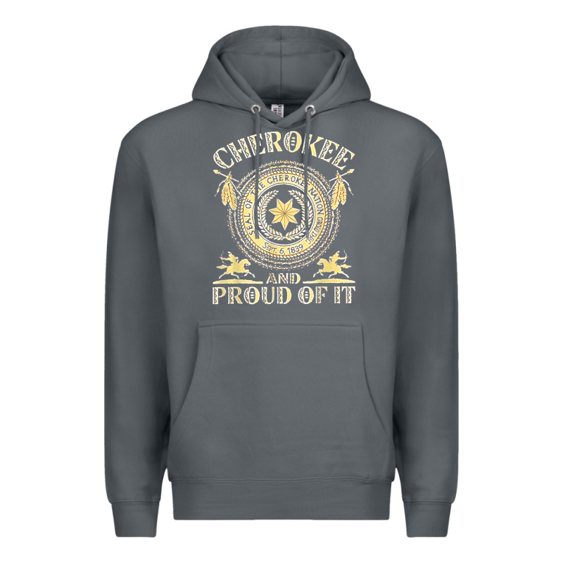 Cherokee Native American And Proud Of T Shirt Premium Hoodie by linhVisuals | Teevron