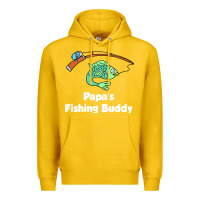 Lemon kids papa's fishing buddy grandson or granddaughter fish t shirt Premium Hoodie - linhVisuals