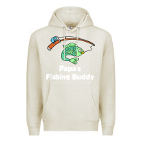 Oatmeal Heather kids papa's fishing buddy grandson or granddaughter fish t shirt Premium Hoodie - linhVisuals