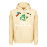 Pina Colada kids papa's fishing buddy grandson or granddaughter fish t shirt Premium Hoodie - linhVisuals