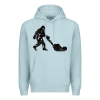 Blue Mist mens mowing bigfoot   golf course superintendent maintenance turf t sh Premium Hoodie - linhVisuals