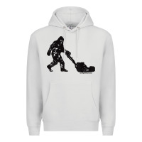 Dove Grey mens mowing bigfoot   golf course superintendent maintenance turf t sh Premium Hoodie - linhVisuals