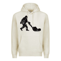 Oatmeal Heather mens mowing bigfoot   golf course superintendent maintenance turf t sh Premium Hoodie - linhVisuals