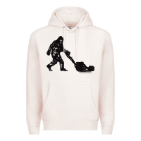 Pale Pink mens mowing bigfoot   golf course superintendent maintenance turf t sh Premium Hoodie - linhVisuals