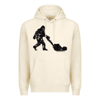 Mens Mowing Bigfoot   Golf Course Superintendent Maintenance Turf T Sh Premium Hoodie | Teevron