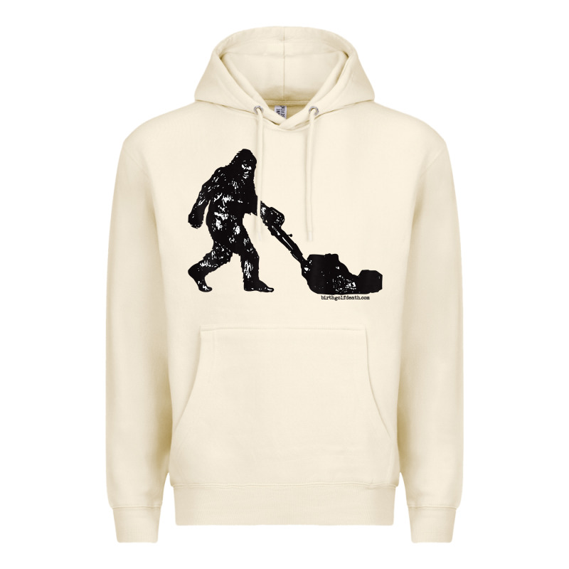 Mens Mowing Bigfoot   Golf Course Superintendent Maintenance Turf T Sh Premium Hoodie by linhVisuals | Teevron