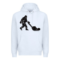 White mens mowing bigfoot   golf course superintendent maintenance turf t sh Premium Hoodie - linhVisuals