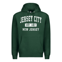 Jersey City New Jersey Nj Vintage Established Sports Design Pullover H Premium Hoodie | Teevron