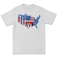 Dove Grey America map Premium Tee - CowhideDigitalArt