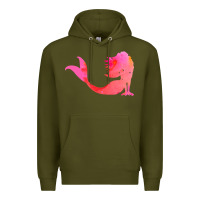 Army Green mermaid t  shirt pink mermaid t  shirt Premium Hoodie - linhVisuals
