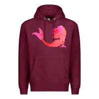 Burgundy mermaid t  shirt pink mermaid t  shirt Premium Hoodie - linhVisuals