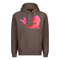 Coffee mermaid t  shirt pink mermaid t  shirt Premium Hoodie - linhVisuals