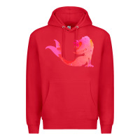 Red mermaid t  shirt pink mermaid t  shirt Premium Hoodie - linhVisuals