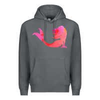 Rock mermaid t  shirt pink mermaid t  shirt Premium Hoodie - linhVisuals