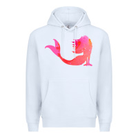 White mermaid t  shirt pink mermaid t  shirt Premium Hoodie - linhVisuals