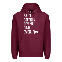 Burgundy mens best boykin spaniel dad ever   cool dog owner gift Premium Hoodie - linhVisuals