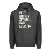 Charcoal Heather mens best boykin spaniel dad ever   cool dog owner gift Premium Hoodie - linhVisuals