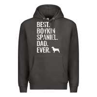 Smoke mens best boykin spaniel dad ever   cool dog owner gift Premium Hoodie - linhVisuals